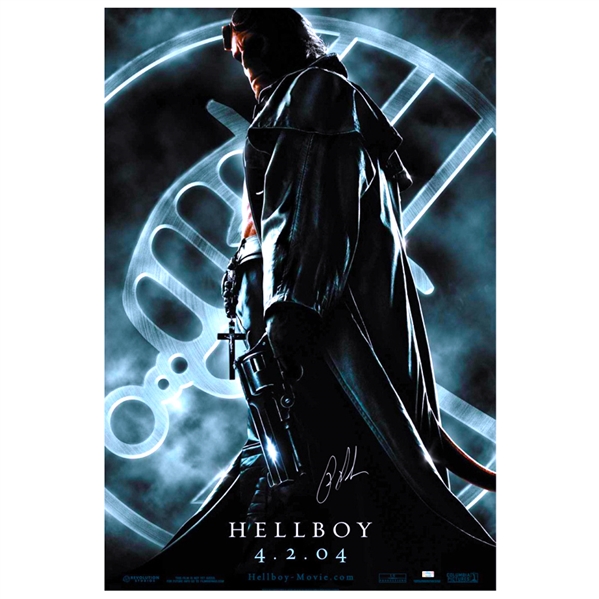 Ron Perlman Autographed 2004 Hellboy Original 27x40 Double-Sided Movie Poster