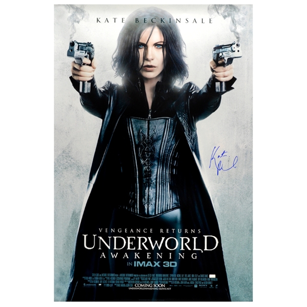 Kate Beckinsale Autographed 2012 Underworld: Awakening Selene Original 27x40 Double-Sided Movie Poster