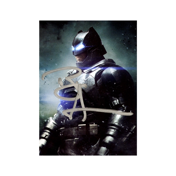 Ben Affleck Autographed Batman vs Superman Dawn of Justice Batman Trading Card