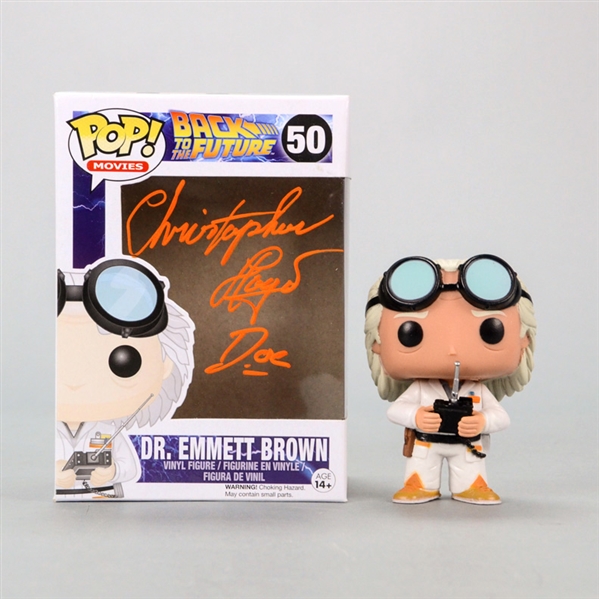 Christopher Lloyd Autographed Back to the Future Doc Emmett Brown #50 Pop! Vinyl Figure