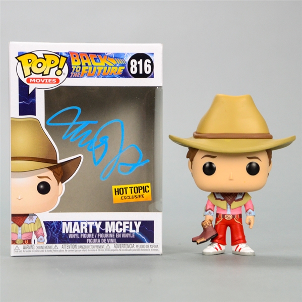 Michael J. Fox Back to the Future Autographed Marty McFly POP #816 Hot Topic Exclusive