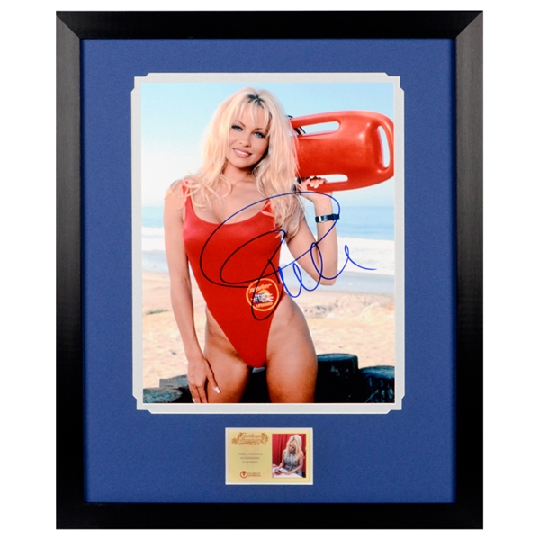 Pamela Anderson Autographed Baywatch C.J. Parker 11x14 Framed Photo