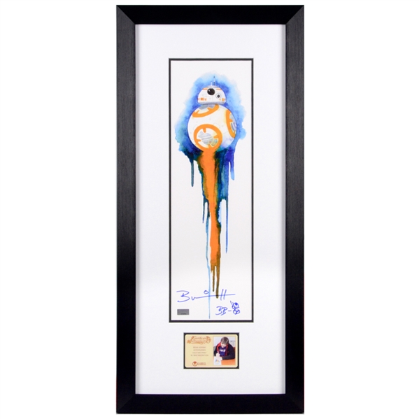 Brian Herring Autographed Caleb King Star Wars BB-8 5.5x17 Framed Print