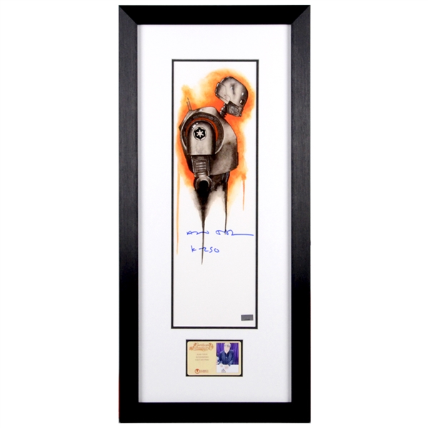 Alan Tudyk Autographed Caleb King Star Wars K-2SO 5.5x17 Framed Print