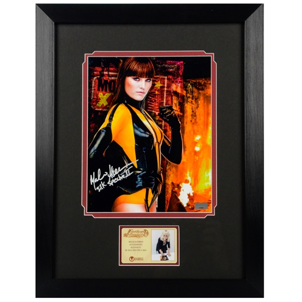 Malin Akerman Autographed Watchmen Silk Spectre II 8x10 Framed Photo