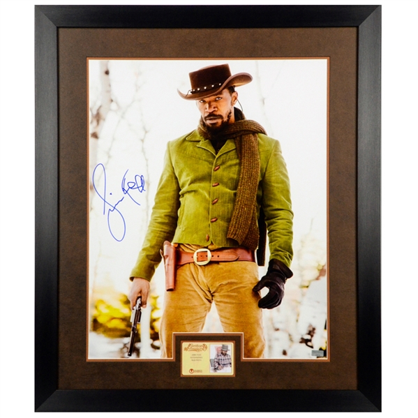 Jamie Foxx Autographed Django Unchained 16x20 Framed Photo