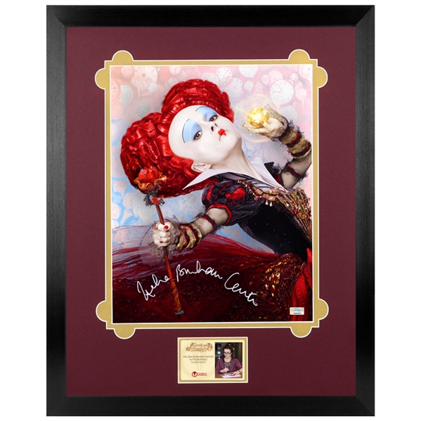 Helena Bonham Carter Autographed Alice in Wonderland The Red Queen 11x14 Framed Photo