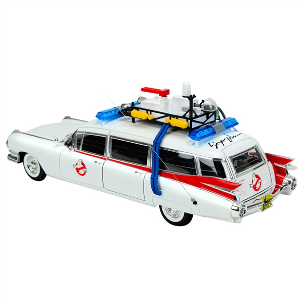 Sigourney Weaver Autographed Ghostbusters 1959 Cadillac Ambulance Ecto-1 1:18 Scale Die-Cast Car