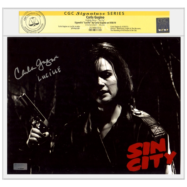 Carla Gugino Autographed Sin City Lucille 8x10 Photo * CGC SS