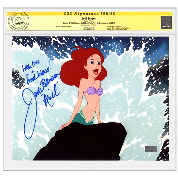 Jodi Benson Autographed Disneys The Little Mermaid Ariel 8x10 Photo * CGC SS