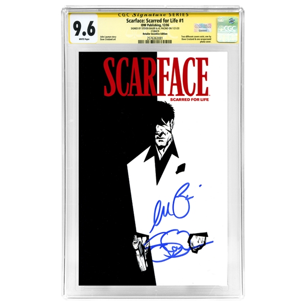 Al Pacino, Steven Bauer Autographed 2006 Scarface: Scarred for Life #1 CGC SS 9.6 (nr mint)