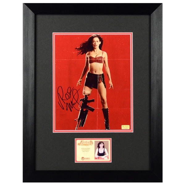 Rose McGowan Autographed Grindhouse Planet Terror Cherry Darling 8x10 Framed Photo 