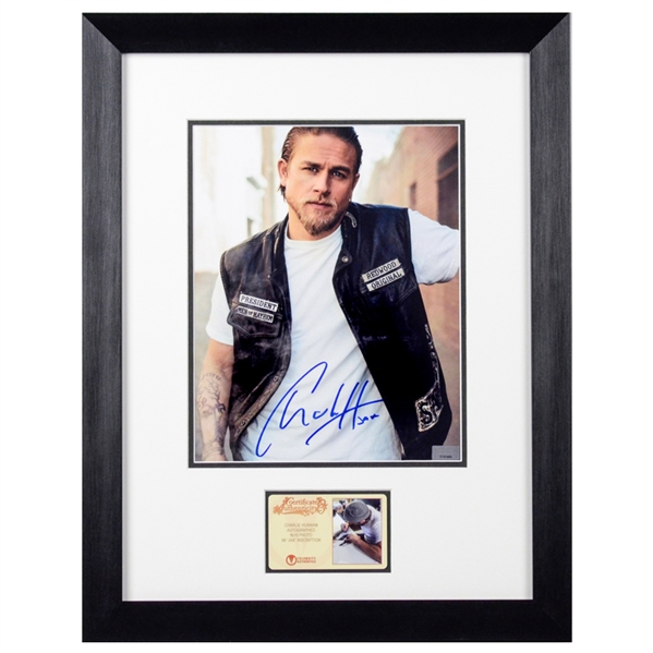 Charlie Hunnam Autographed Sons of Anarchy Jax Teller 8x10 Framed Photo