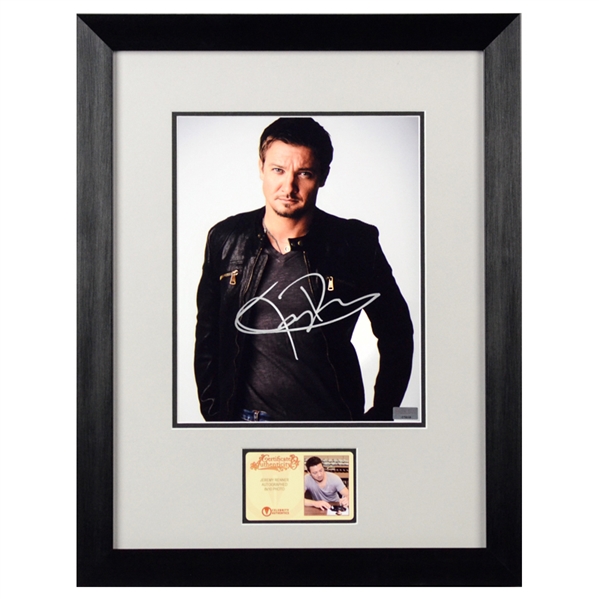 Jeremy Renner Autographed 8x10 Portrait Framed Photo