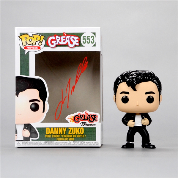 John Travolta Autographed Grease Danny Zuko #553 Pop! Vinyl Figure