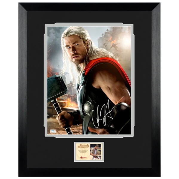 Chris Hemsworth Autographed Avengers: Age of Ultron Thor 11x14 Framed Photo