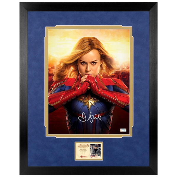 Brie Larson Autographed Captain Marvel 11x14 Framed Photo