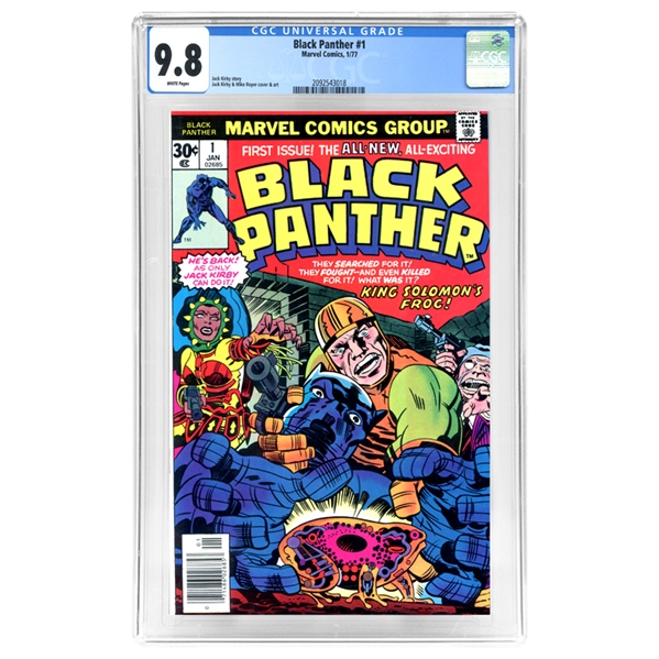 1977 Black Panther #1 (Key First Solo Issue) with Jack Kirby Art & Story * CGC 9.8 (mint) White Pages!