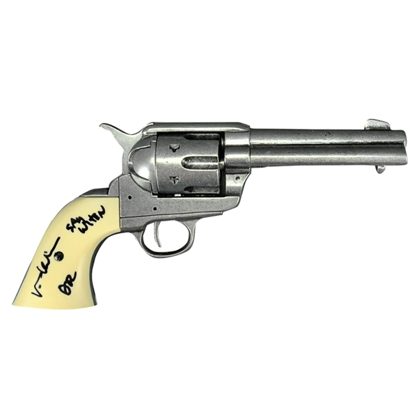 Val Kilmer Autographed Tombstone Doc Holiday Quick Draw Pistol Revolver with Say When & Doc Inscriptions