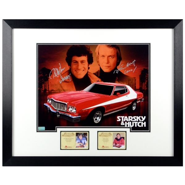 David Soul and Paul Michael Glaser Autographed Starsky & Hutch 11x14 Framed Photo