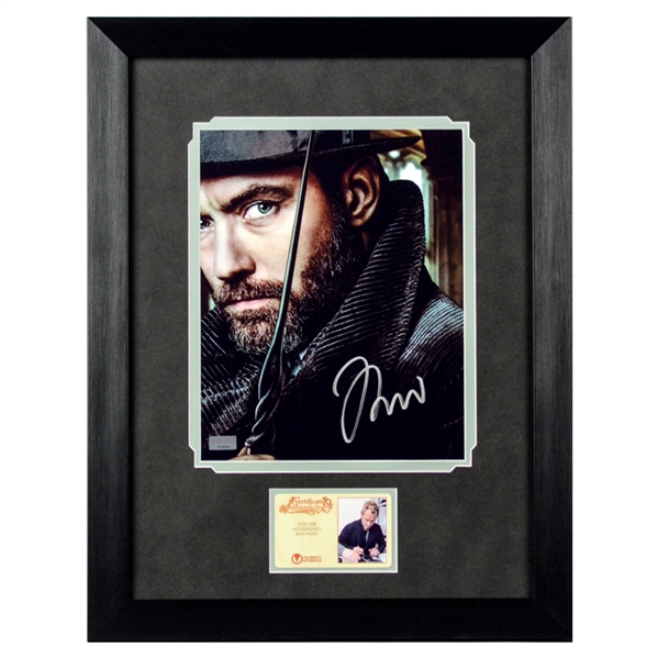 Jude Law Autographed Fantastic Beasts Dumbledore 8x10 Framed Photo 