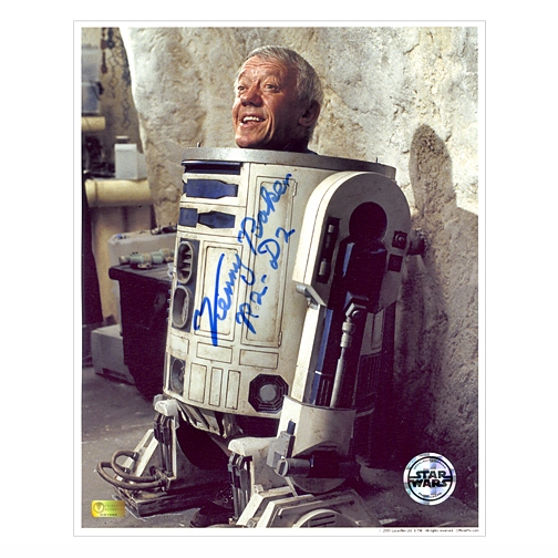 Kenny Baker Autographed Star Wars Inside R2-D2 8x10 Photo