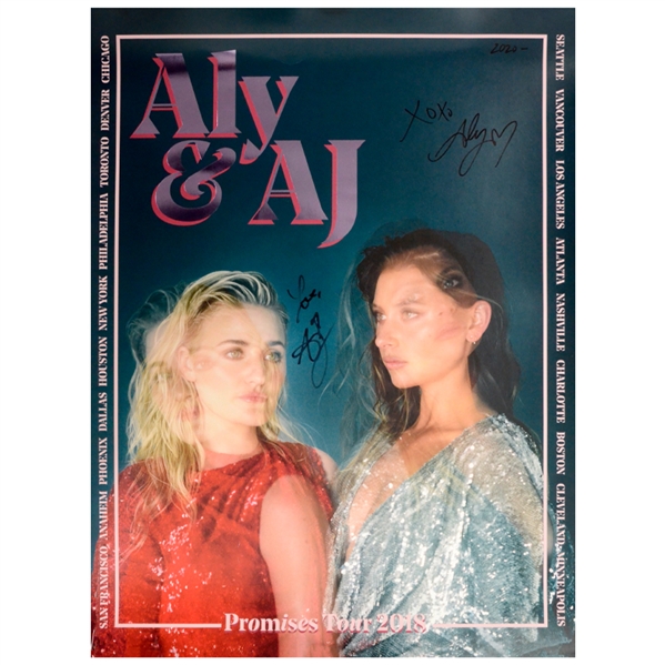 Aly shops & Aj Autographed Poster