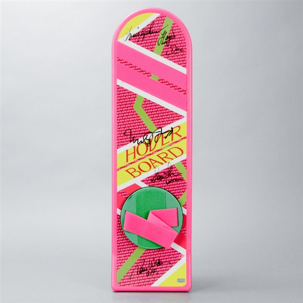 Michael J. Fox, Christopher Lloyd, Lea Thompson, Thomas Wilson Autographed Back to the Future Part II Hoverboard