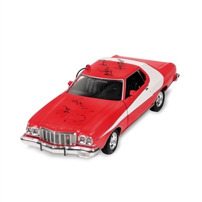 David Soul and Paul Michael Glaser Autographed Starsky and Hutch Torino 1:18 Scale Die-Cast Car