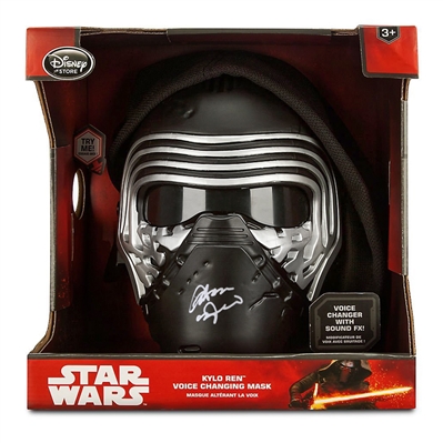 Adam Driver Autographed Kylo Ren Voice Changing Mask with Hood