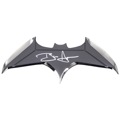  Ben Affleck Autographed QMx Batman 1:1 Scale Prop Replica Metal Batarang