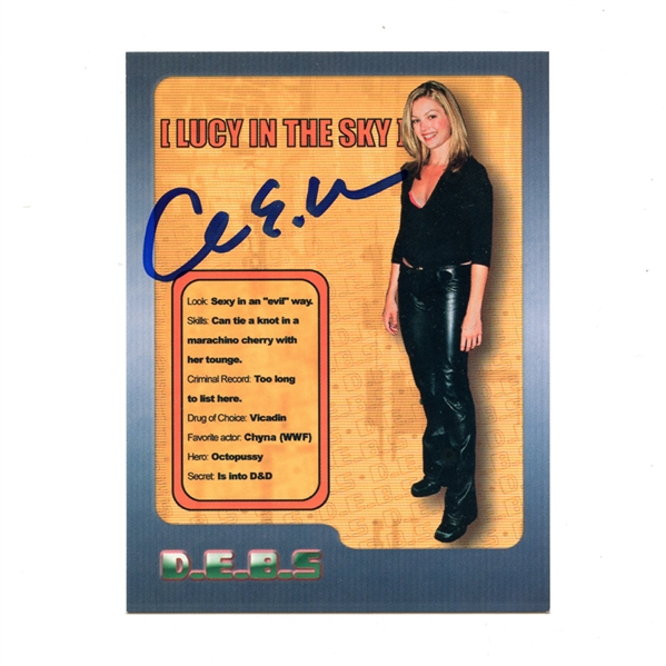 Clare Kramer Autographed 2003 D.E.B.S. Lucy In The Sky Trading Card
