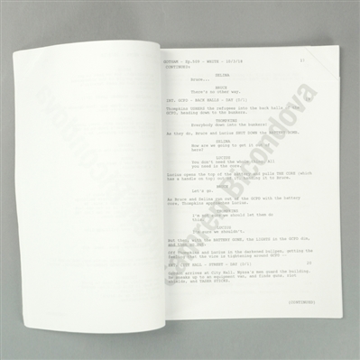 Camren Bicondova Autographed Gotham 'They Did What?' Episode #509 Script