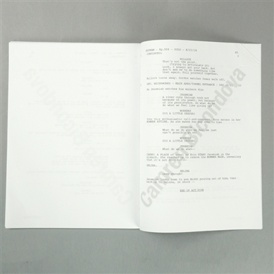 Camren Bicondova Autographed Gotham 'Ruin' Episode #504 Script