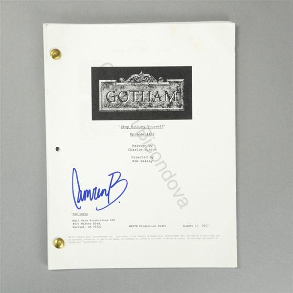 Camren Bicondova Autographed Gotham Stop Hitting Yourself Episode #408 Script