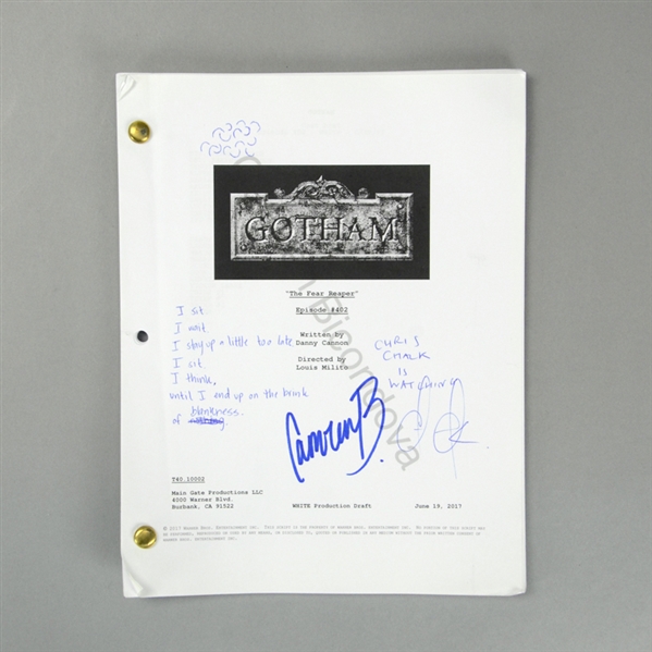 Camren Bicondova Autographed Gotham The Fear Reaper Episode #402 Script