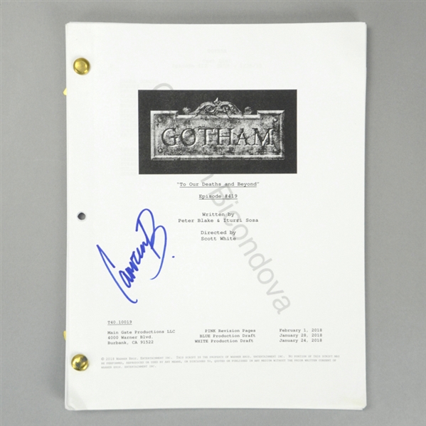 Camren Bicondova Autographed Gotham To Our Deaths and Beyond Episode #419 Script
