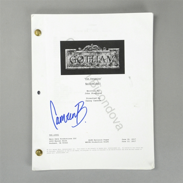 Camren Bicondova Autographed Gotham Pax Penguin Episode #401 Script