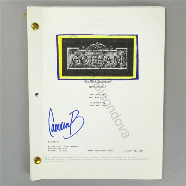 Camren Bicondova Autographed Gotham All Will Be Judged Episode #319 Script