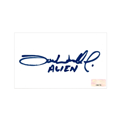 Tom Woodruff Alien vs Predator Autographed 3"x5" Index Card