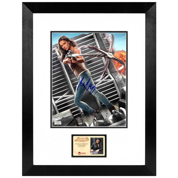 Michelle Rodriguez Autographed Fast & Furious Letty 8x10 Framed Photo