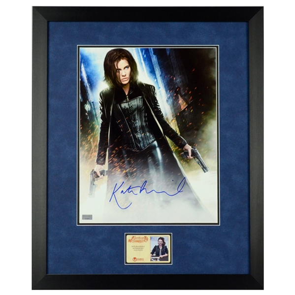Kate Beckinsale Autographed Underworld Death Dealer Selene 11x14 Framed Photo