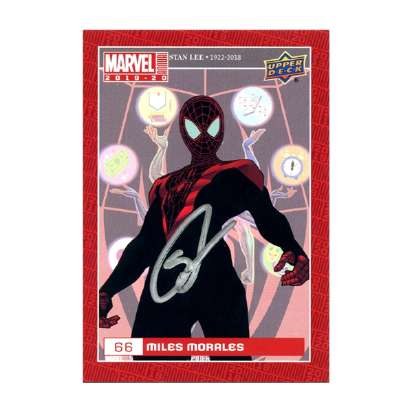 Shamiek Moore Autographed Spider-Man Miles Morales Card