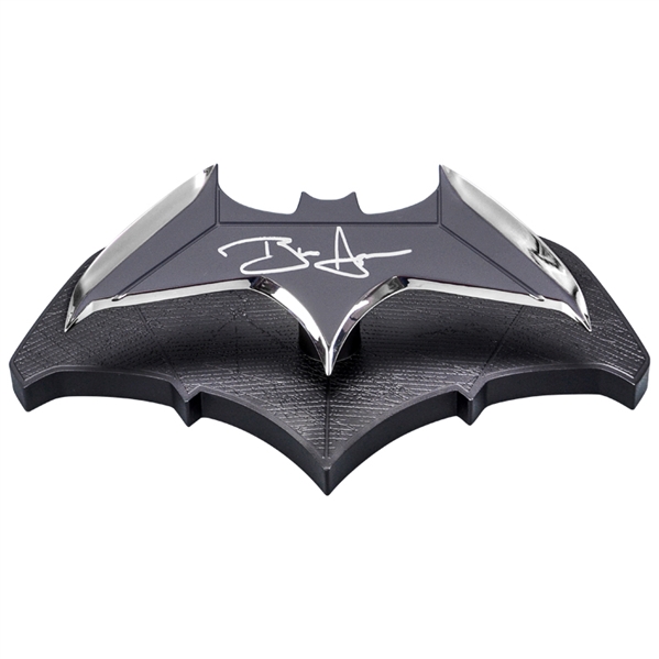 Ben Affleck Autographed Batman 1:1 Scale Prop Replica Metal Batarang