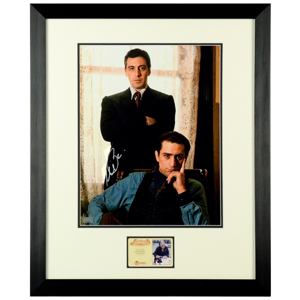 Al Pacino Autographed  The Godfather II Framed 11x14 Photo with Robert DeNiro