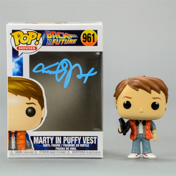Michael J. Fox Autographed Back to the Future Marty in Puffy Jacket #961 POP! Vinyl Figure * Rare, Never Offered Before!
