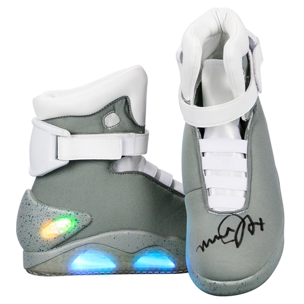 Michael J. Fox Autographed Back to the Future Part II Marty McFly Shoes