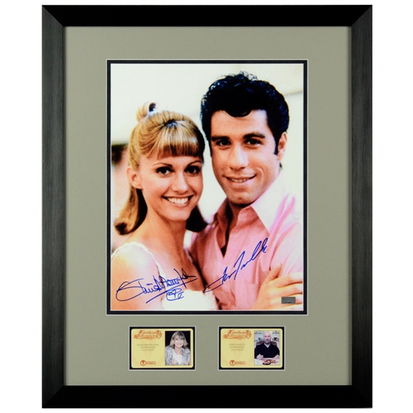 Olivia Newton John and John Travolta Autographed Grease Rydell High 11x14 Framed Photo * Rare & Never Offered Before!