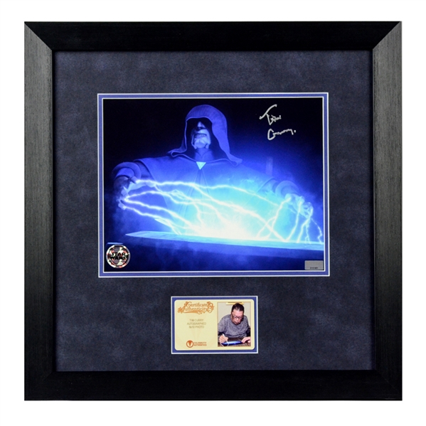 Tim Curry Autographed Star Wars Darth Sidious 8x10 Framed Photo
