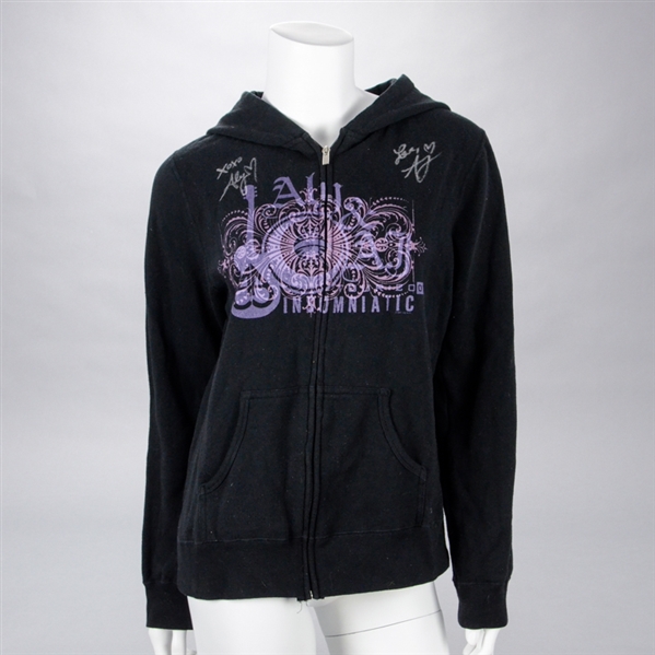 Aly & AJ Michalka Autographed Insomniatic Tour Hoodie with Signed Letter of Authenticity